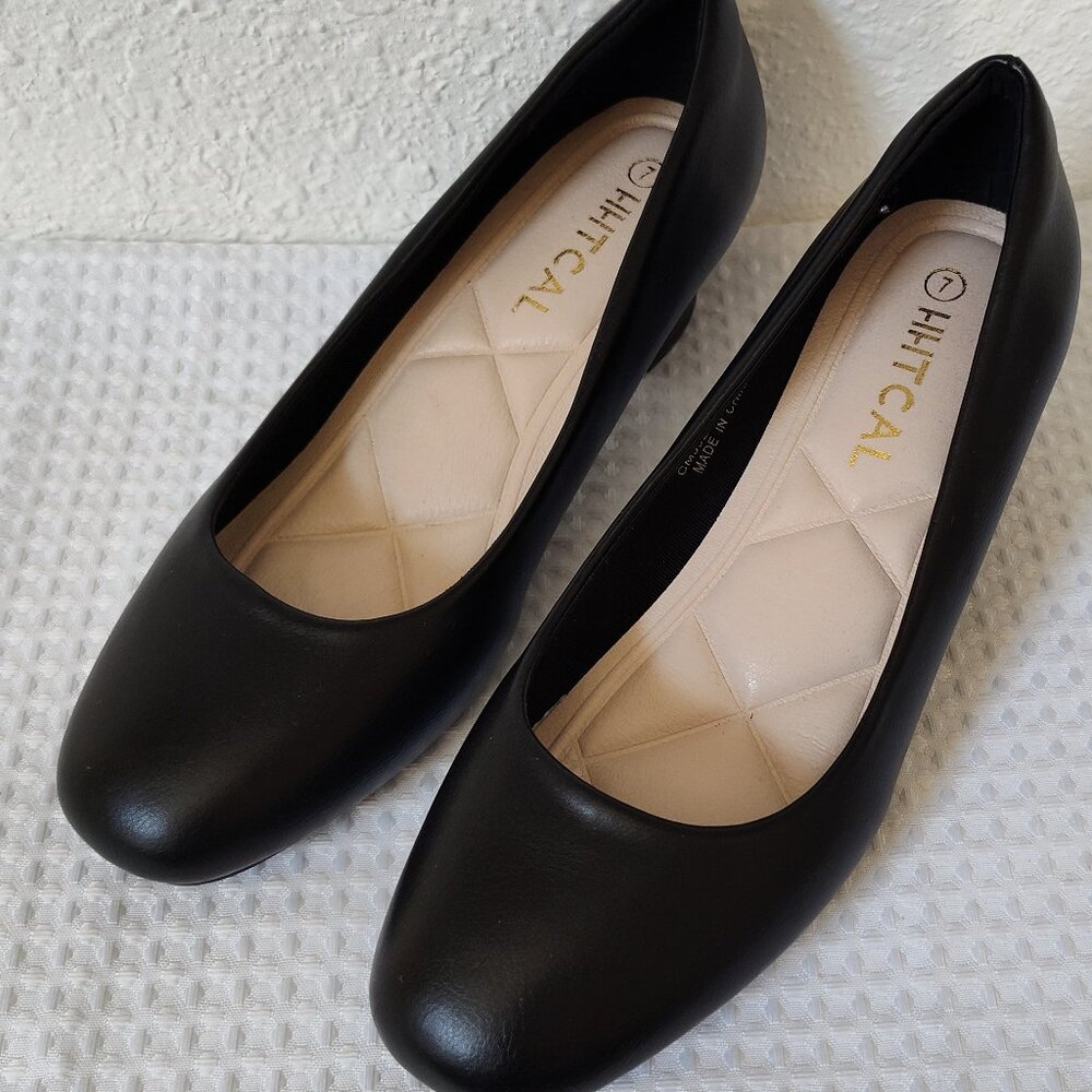 HHTCAL, Women’s Low Heel Shoe, Round Toe, 7
